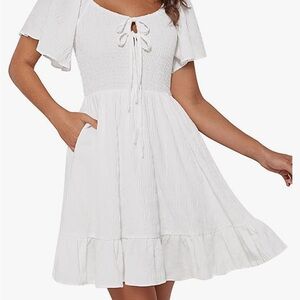 Elegant White Summer Dress